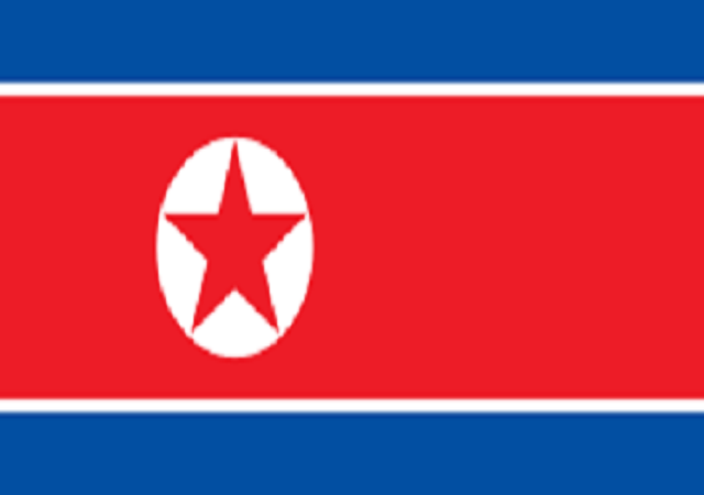 علم الدولة لجمهورية كوريا الديمقراطية الشعبية