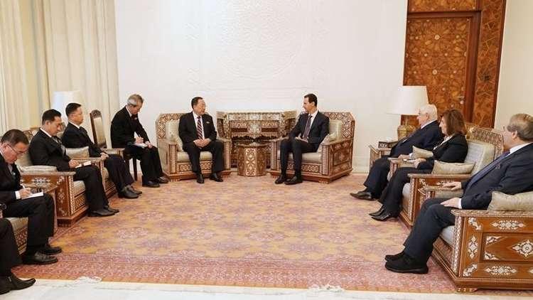 الاسد يلتقي وزير خارجية كوريا 