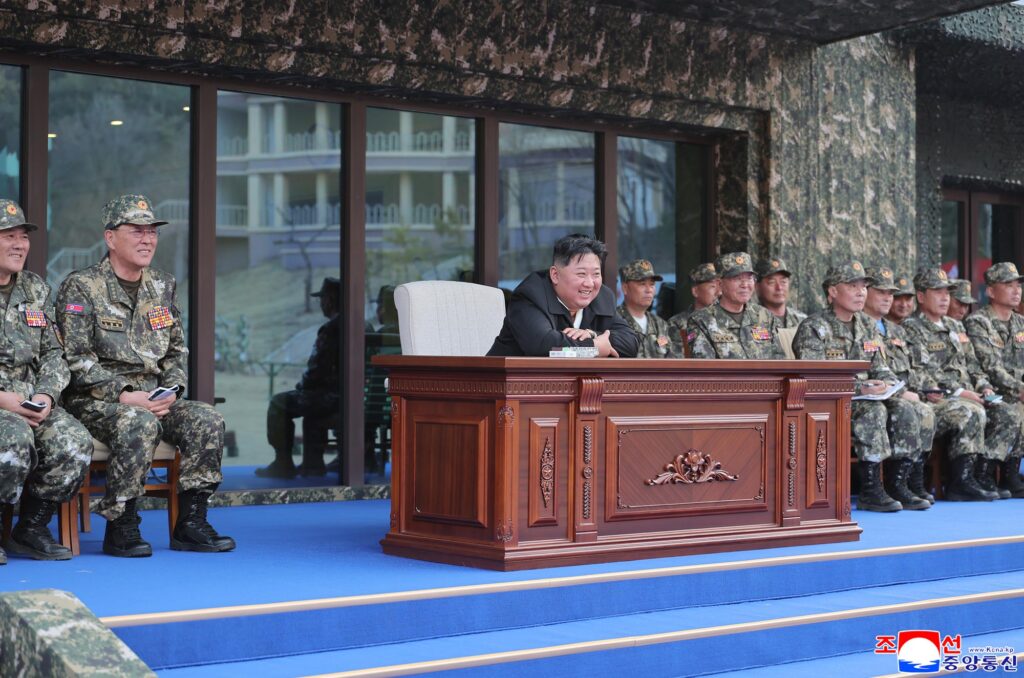 Respected Comrade Kim Jong Un Oversees Ground Jet Test of High-Thrust Carbon Fiber  Solid-Fuel Engine